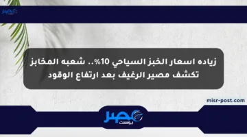 زيادة أسعار الخبز السياحي 10%.. شعبة المخابز تكشف مصير الرغيف بعد ارتفاع الوقود